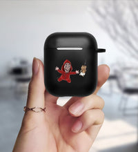 Load image into Gallery viewer, Money Heist Matte Black Cover For Apple airpods