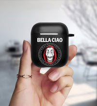 Load image into Gallery viewer, Money Heist Matte Black Cover For Apple airpods