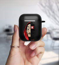 Load image into Gallery viewer, Money Heist Matte Black Cover For Apple airpods