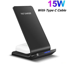 Load image into Gallery viewer, Quick Charge Dock Station 2 in 1 Wireless Charger Stand For iPhone