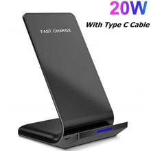 Load image into Gallery viewer, Quick Charge Dock Station 2 in 1 Wireless Charger Stand For iPhone